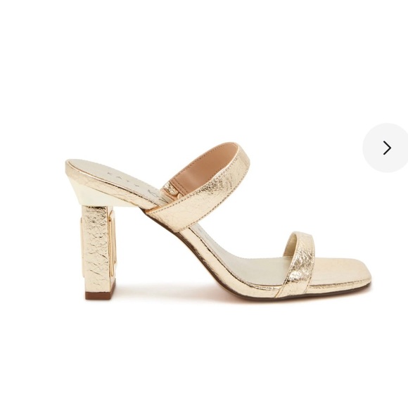 Katy Perry The Hollow Heel Sandal in Gold, Size 7M/37 New in Box Retail $109 - Picture 7 of 14